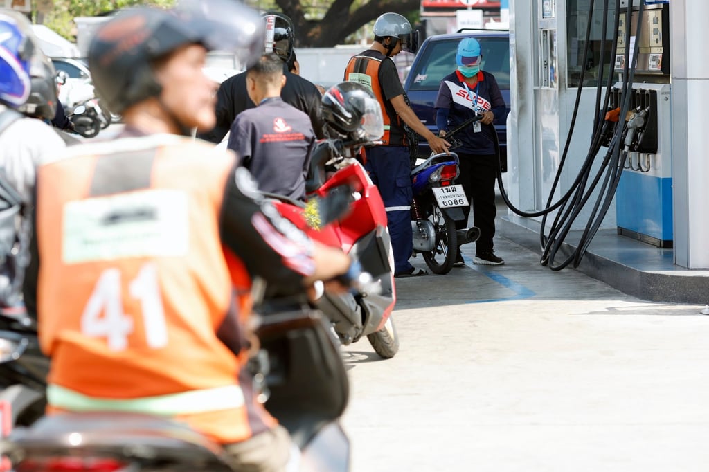 Motorists queue to fill up at a petrol station in Bangkok, Thailand, on March 17 amid the Iran war. Photo: EPA Motorists queue to fill up at a petrol station in Bangkok, Thailand, on March 17 amid the Iran war. Photo: EPA