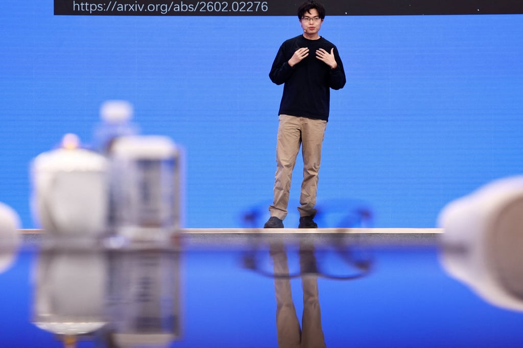Moonshot AI founder Yang Zhilin delivers a speech at the Zhongguancun forum in Beijing, March 25, 2026. Photo: Reuters Moonshot AI founder Yang Zhilin delivers a speech at the Zhongguancun forum in Beijing, March 25, 2026. Photo: Reuters