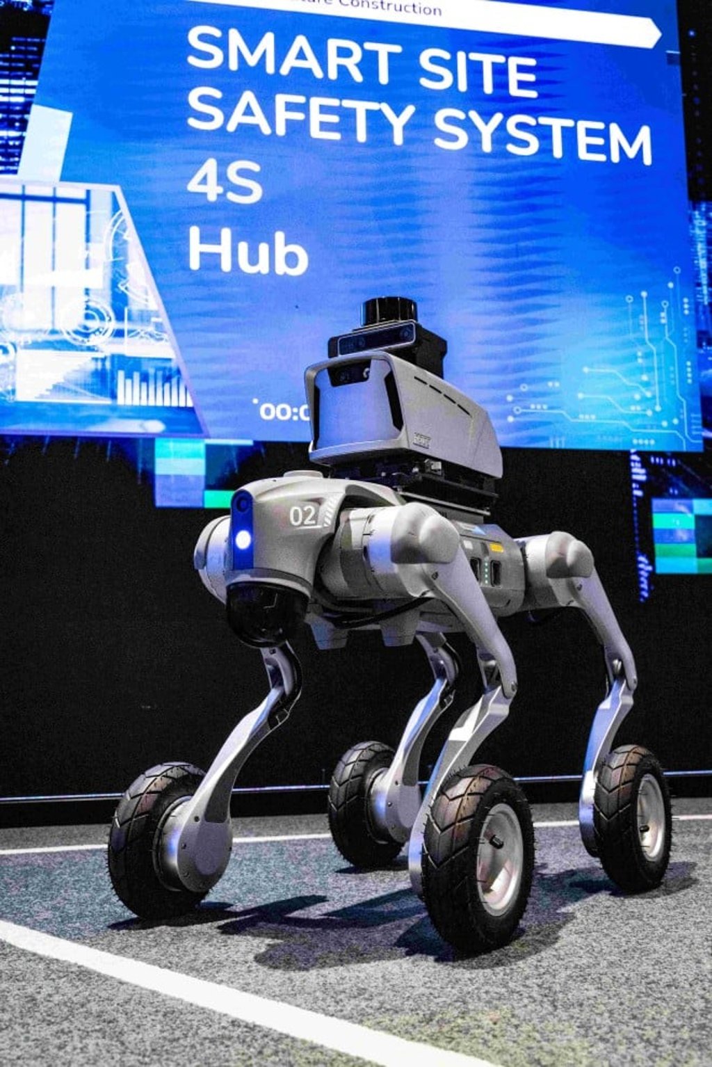 During the HKIC Open Day, visitors are invited to experience live demonstrations where students operate robots engineered for construction work.
