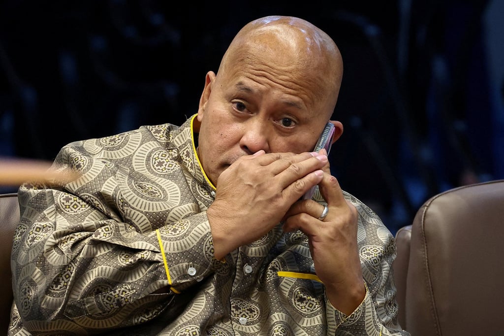 Philippine Senator Ronald ‘Bato’ dela Rosa, the chief enforcer of former president Rodrigo Duterte’s drug war, on Wednesday. Photo: Reuters Philippine Senator Ronald ‘Bato’ dela Rosa, the chief enforcer of former president Rodrigo Duterte’s drug war, on Wednesday. Photo: Reuters