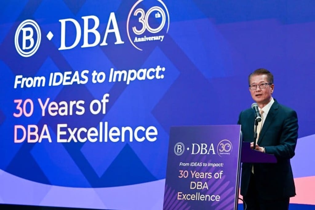 In his keynote speech, Mr Paul Chan shared how technology and innovation had transformed business and commerce, and analysed the challenges posed by the AI era. In his keynote speech, Mr Paul Chan shared how technology and innovation had transformed business and commerce, and analysed the challenges posed by the AI era.
