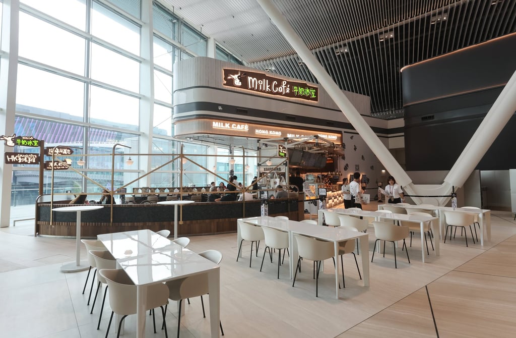Milk Cafe, a cha chaan teng, is one of the food options available in Terminal 2. Photo: Edmond So Milk Cafe, a cha chaan teng, is one of the food options available in Terminal 2. Photo: Edmond So