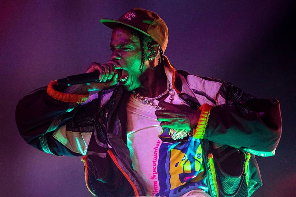 Scott performs during the Rolling Loud Miami hip-hop festival at Hard Rock Stadium in Miami Gardens, Florida, in July 2022. Photo: Miami Herald / Tribune News Service via Getty Images Scott performs during the Rolling Loud Miami hip-hop festival at Hard Rock Stadium in Miami Gardens, Florida, in July 2022. Photo: Miami Herald / Tribune News Service via Getty Images