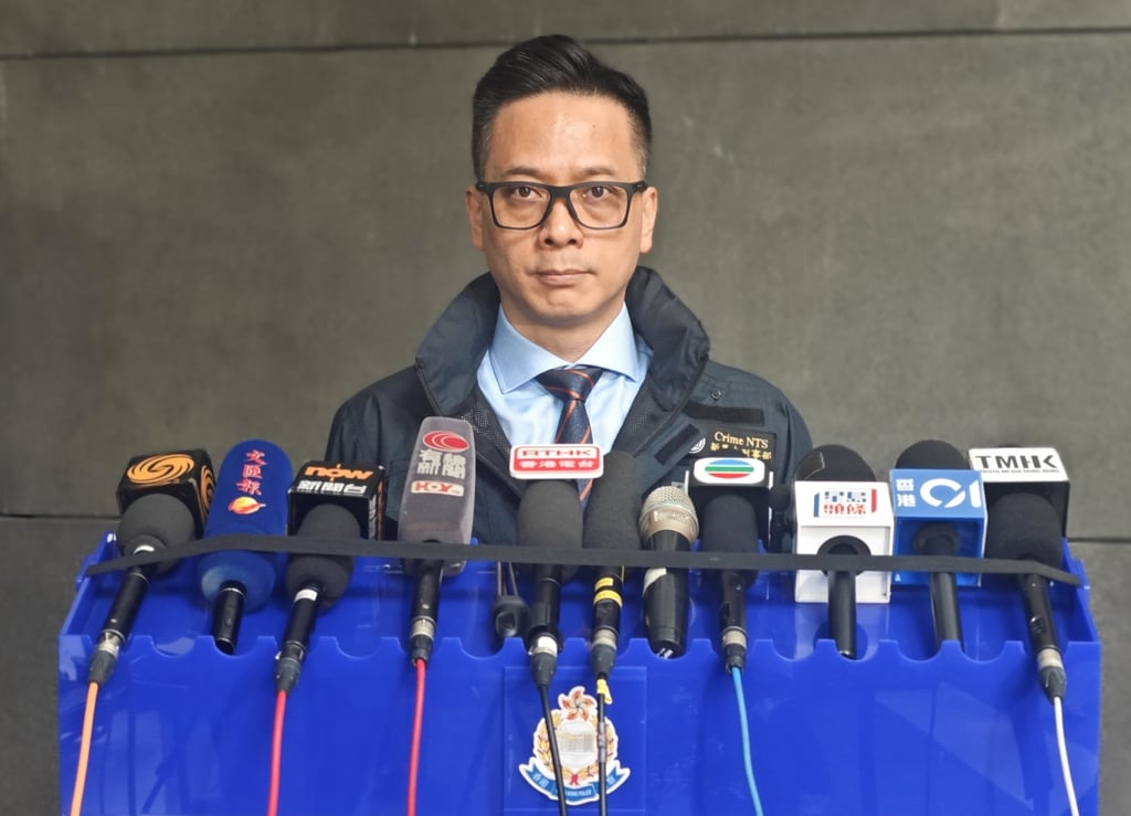 Senior Superintendent Iu Wing-kan says the case involves an insider leaking information. Photo: Handout Senior Superintendent Iu Wing-kan says the case involves an insider leaking information. Photo: Handout