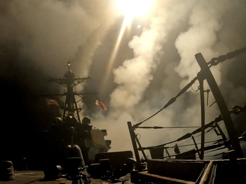 An American warship fires missiles from an undisclosed location in March amid the US-Israel war on Iran. Photo: US Central Command/Reuters An American warship fires missiles from an undisclosed location in March amid the US-Israel war on Iran. Photo: US Central Command/Reuters
