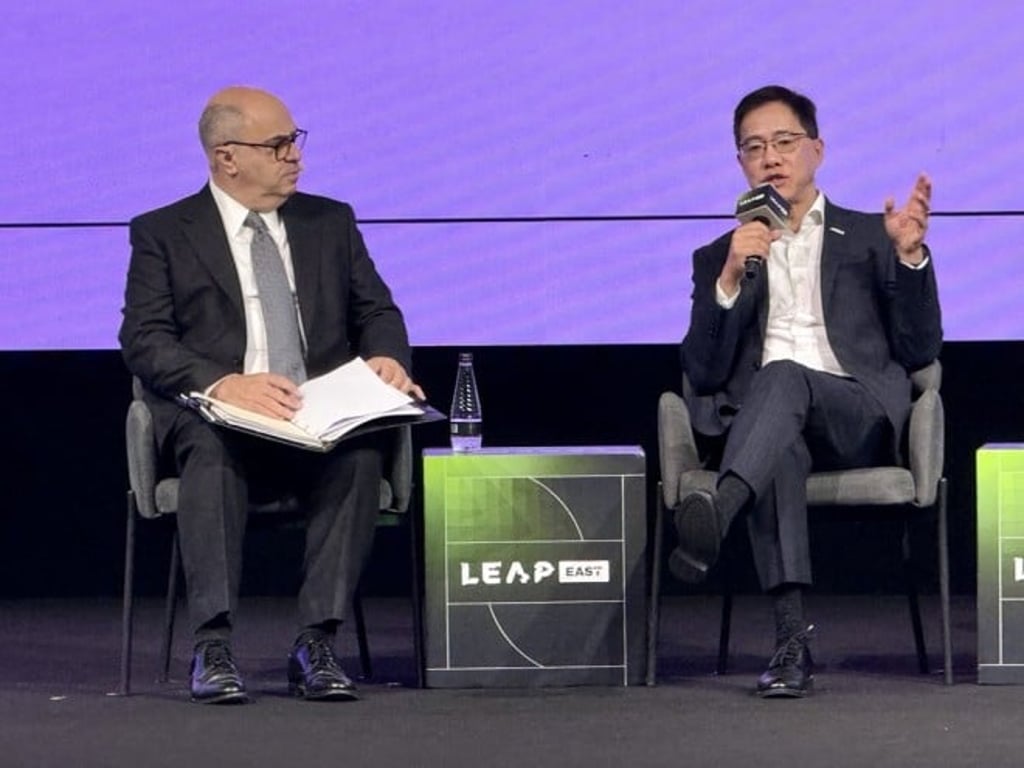 Ir Dr Ted Suen (right), CEO of ASTRI, says the institute’s participation at LEAP East reflects Hong Kong’s role in building technological links with the Middle East. Ir Dr Ted Suen (right), CEO of ASTRI, says the institute’s participation at LEAP East reflects Hong Kong’s role in building technological links with the Middle East.