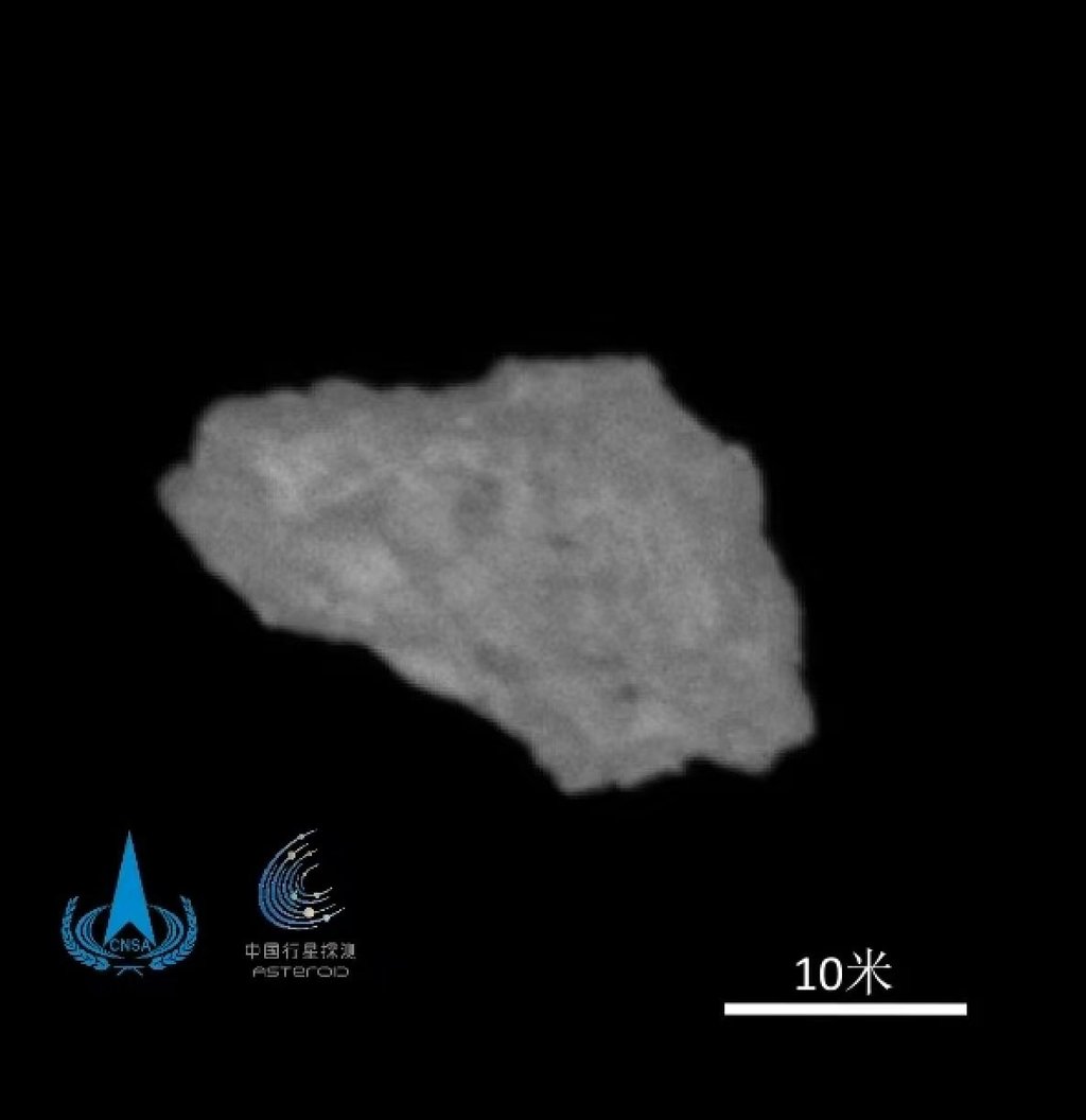 The China National Space Administration released imagery of asteroid 2016 HO3 taken by Tianwen-2 probe from about 20km on July 2, 2026. Photo: CNSA/Xinhua The China National Space Administration released imagery of asteroid 2016 HO3 taken by Tianwen-2 probe from about 20km on July 2, 2026. Photo: CNSA/Xinhua