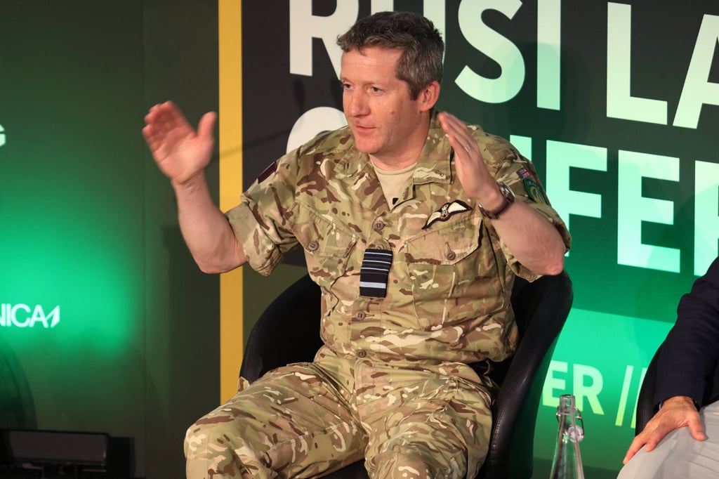 Nato’s Deputy Supreme Allied Commander Europe John Stringer speaks at a military conference in London in June. Photo: AP Nato’s Deputy Supreme Allied Commander Europe John Stringer speaks at a military conference in London in June. Photo: AP