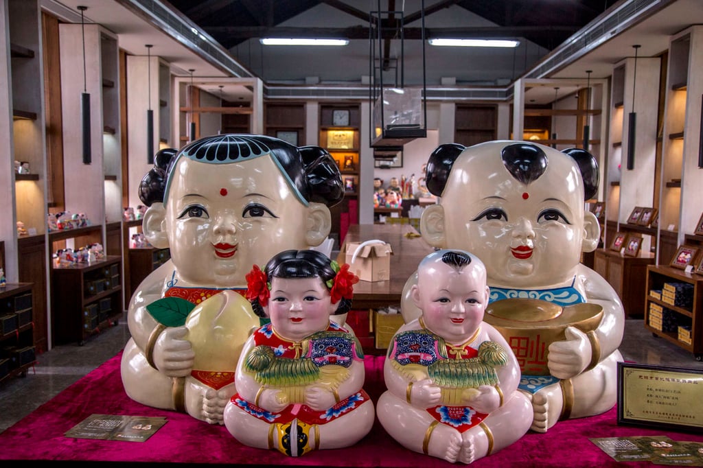 Da A Fu figures are first and foremost a celebration of healthy, happy children because in historical China, a plump, well-fed baby was a sign of family wealth, fertility, and survival. Photo: Zhang Peng/LightRocket via Getty Images Da A Fu figures are first and foremost a celebration of healthy, happy children because in historical China, a plump, well-fed baby was a sign of family wealth, fertility, and survival. Photo: Zhang Peng/LightRocket via Getty Images