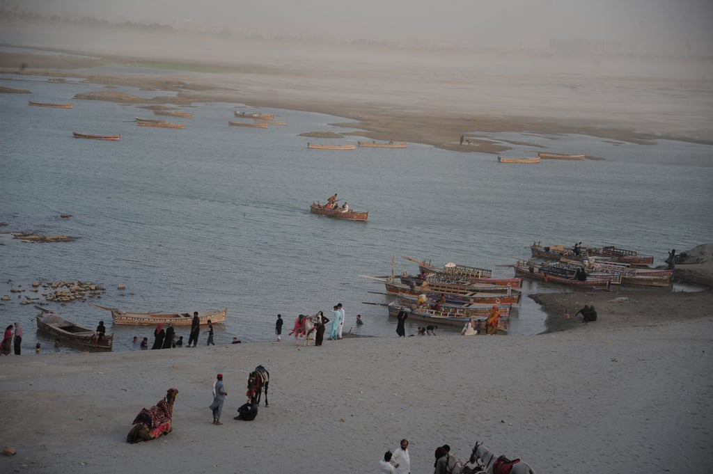 People gather at the Indus River near Hyderabad, Sindh province, Pakistan, in May last year. India suspended the 1960 Indus Waters Treaty, citing cross-border terrorism allegedly linked to Pakistan. Photo: EPA-EFE People gather at the Indus River near Hyderabad, Sindh province, Pakistan, in May last year. India suspended the 1960 Indus Waters Treaty, citing cross-border terrorism allegedly linked to Pakistan. Photo: EPA-EFE