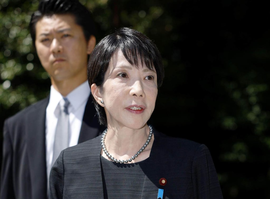 Then Liberal Democratic Party lawmaker Sanae Takaichi visited the Yasukuni Shrine in Tokyo on the 80th anniversary of the end of World War II last year, two months before she became prime minister. Photo: Kyodo Then Liberal Democratic Party lawmaker Sanae Takaichi visited the Yasukuni Shrine in Tokyo on the 80th anniversary of the end of World War II last year, two months before she became prime minister. Photo: Kyodo