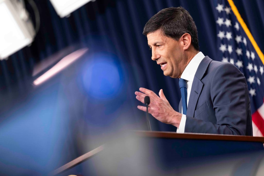 US Federal Reserve Board chairman Kevin Warsh speaks in Washington, DC last month. The US Fed has been signalling it was preparing for a rate hike later this year. Photo: EPA US Federal Reserve Board chairman Kevin Warsh speaks in Washington, DC last month. The US Fed has been signalling it was preparing for a rate hike later this year. Photo: EPA