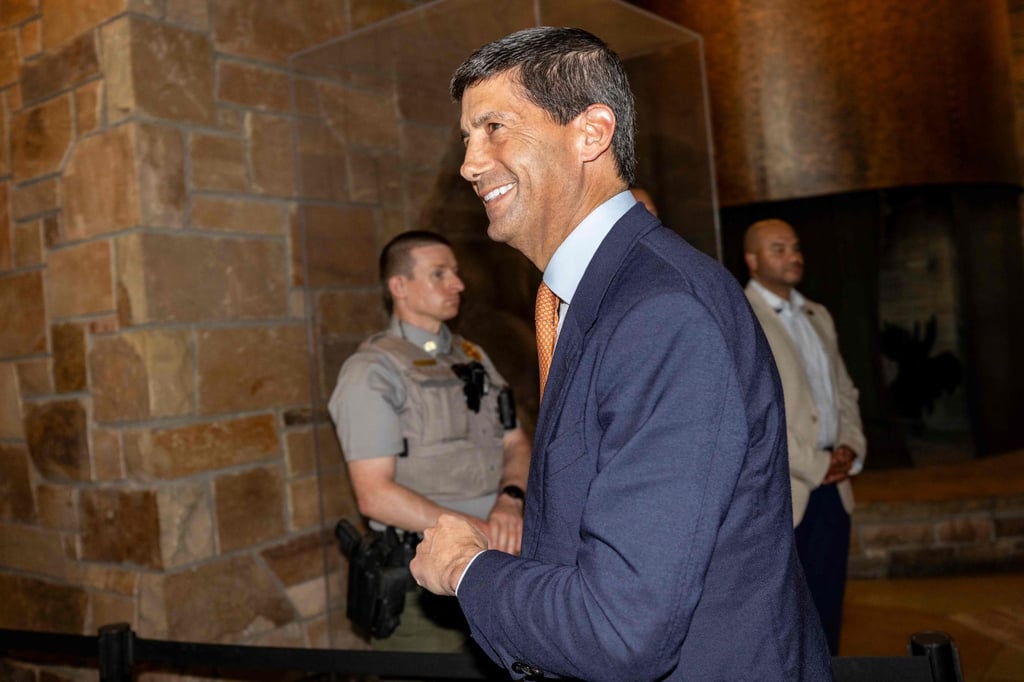 Federal Reserve Chairman Kevin Warsh at the Jackson Hole Economic Symposium on Thursday in Wyoming. Warsh did not suggest a timeline for rate hikes. Photo: Getty Images via AFP Federal Reserve Chairman Kevin Warsh at the Jackson Hole Economic Symposium on Thursday in Wyoming. Warsh did not suggest a timeline for rate hikes. Photo: Getty Images via AFP