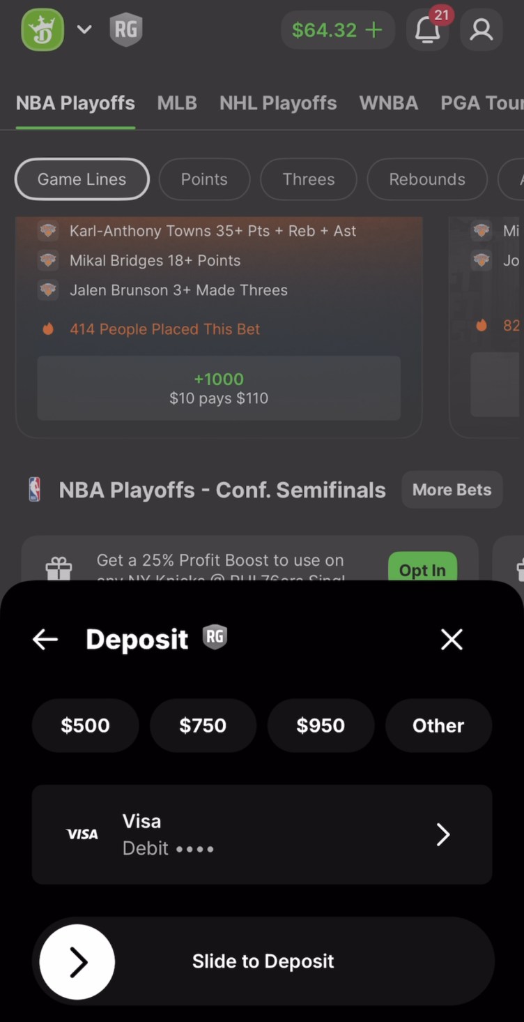 The default dollar figures exemplify “dark patterns” aimed at making betting large amounts as frictionless as possible.